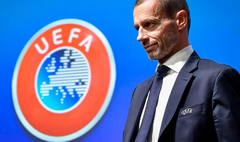 El presidente de la UEFA, Aleksander Čeferin, envió un comunicado sobre lo sucedido. Foto: EFE