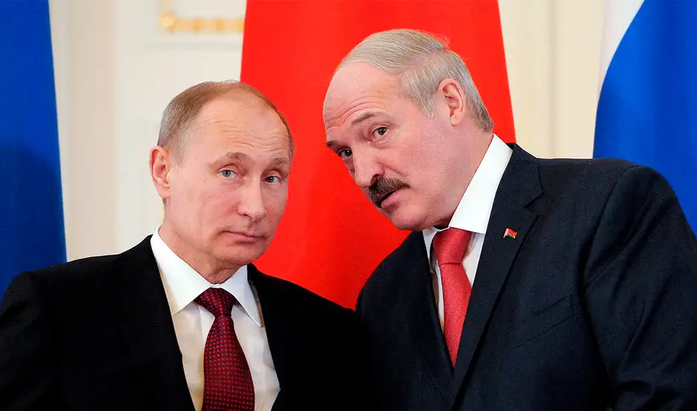 Presidente de Bielorrusia, Lukashenko, señaló que podría prestar sus tropas a Rusia. Foto: AFP Presidente de Bielorrusia, Lukashenko, señaló que podría prestar sus tropas a Rusia. Foto: AFP