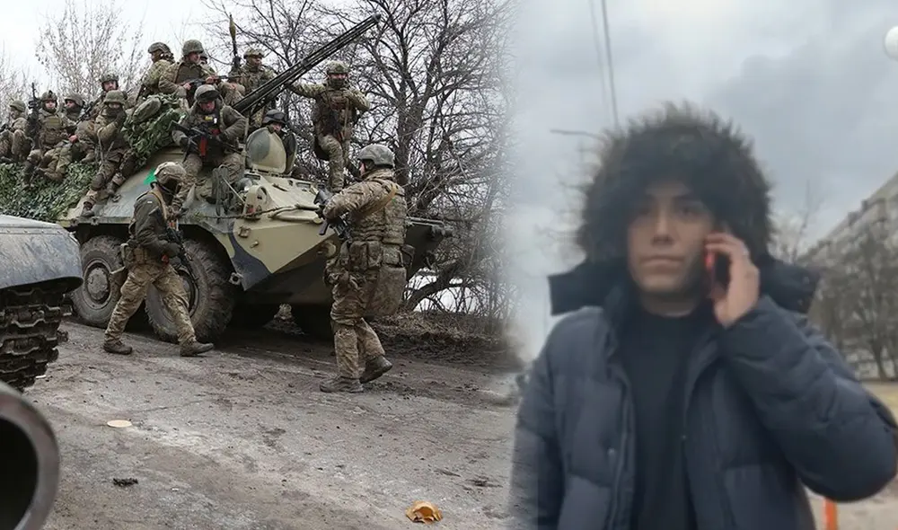 Joven reveló que decenas de ciudadanos están evacuando Kiev ante los ataques de Rusia. Foto: AFP / captura RPP Joven reveló que decenas de ciudadanos están evacuando Kiev ante los ataques de Rusia. Foto: AFP / captura RPP