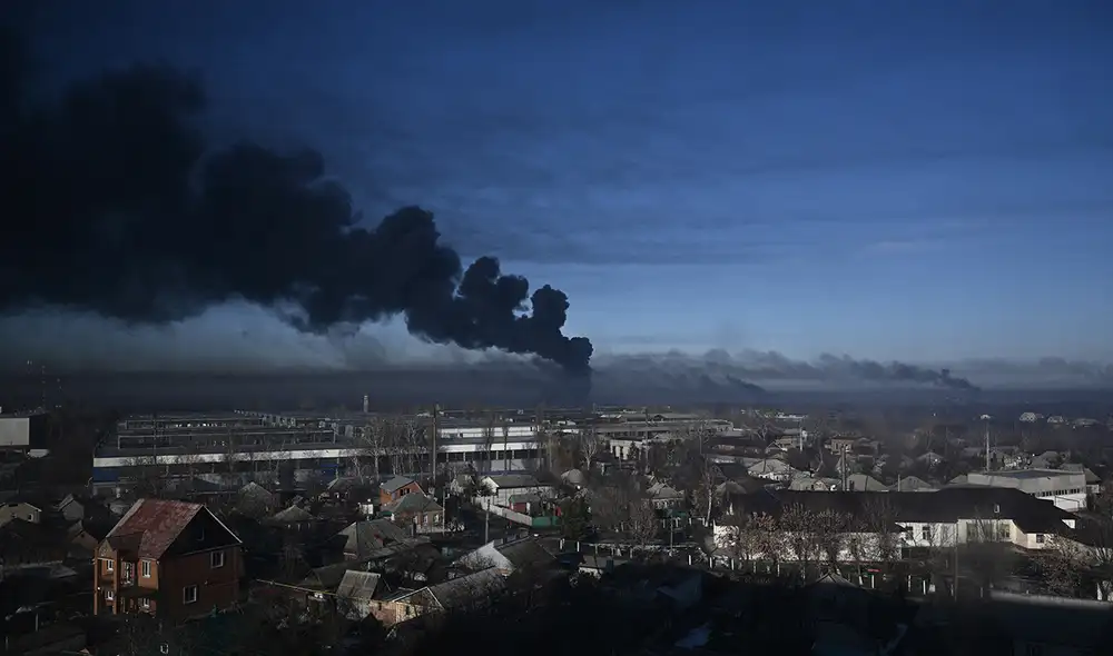 Las tropas ucranianas y rusas continuan en despliegue. Foto: AFP