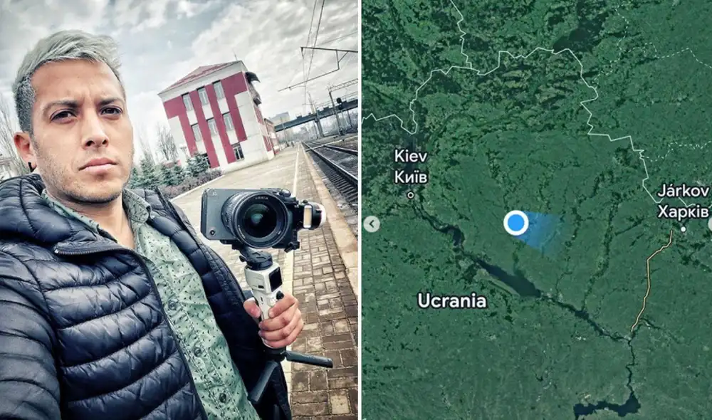 Las imágenes registradas por Alex Tienda en medio del conflicto bélico acumulan más de 1.5 millones de reproducciones. Foto: captura de Instagram