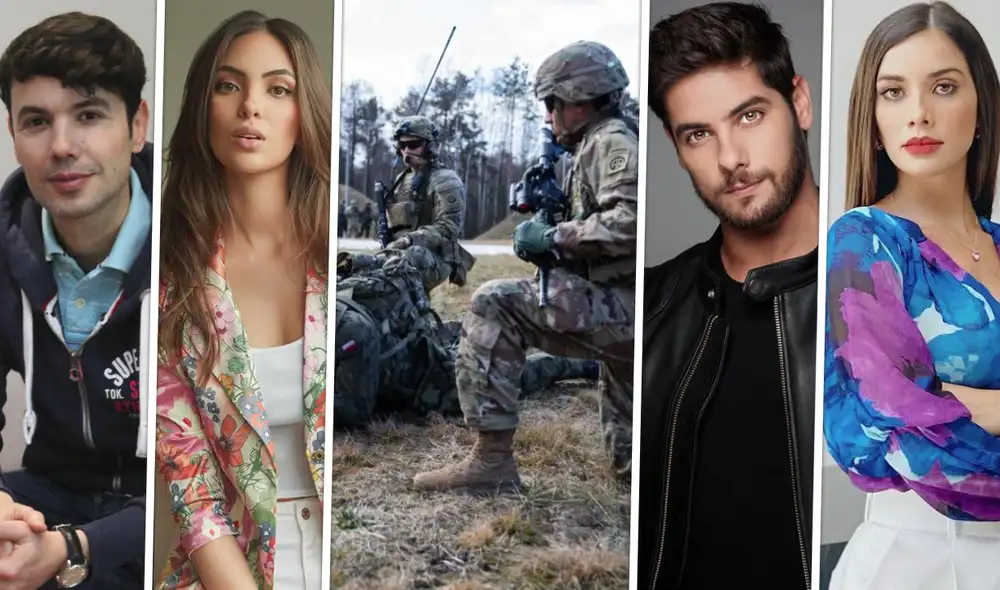 Famosos peruanos preocupados por el conficto bélico entre Rusia y Ucrania. Foto: composición/ Instagram/ AFP