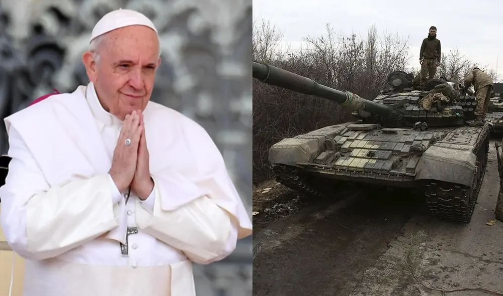 El sumo pontífice exhorta a las fuerzas políticas a cesar los ataques. Foto: composición/AFP