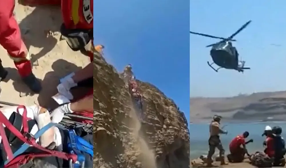 El deportista extremo fue identificado por el nombre de Jerónimo. Foto: captura de América TV