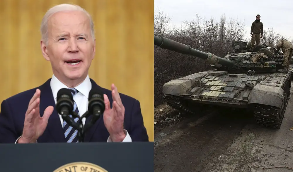 Joe Biden rechazó los ataques de Rusia en contra del territorio ucraniano. Foto: composición/EFE/AFP Joe Biden rechazó los ataques de Rusia en contra del territorio ucraniano. Foto: composición/EFE/AFP