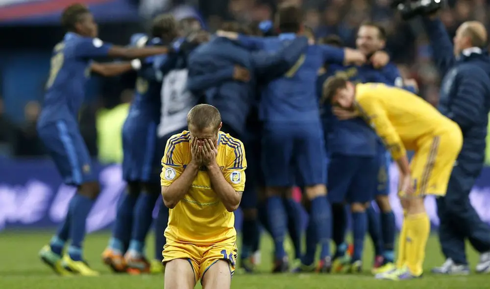 La selección de Ucrania enfrentó a Francia por el repechaje para Brasil 2014. Foto: El confidencial