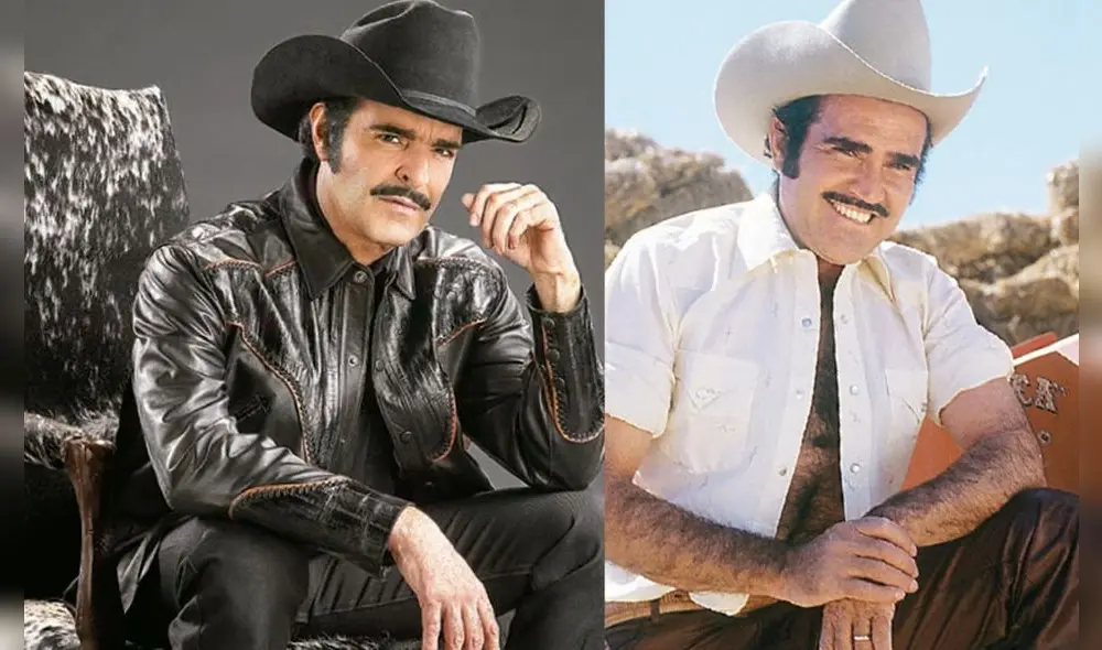 Pablo Montero (izquierda) es idéntico a Vicente Fernández en el 'El último rey: el hijo del pueblo' de Televisa. Foto: Televisión-Univisión Pablo Montero (izquierda) es idéntico a Vicente Fernández en el 'El último rey: el hijo del pueblo' de Televisa. Foto: Televisión-Univisión