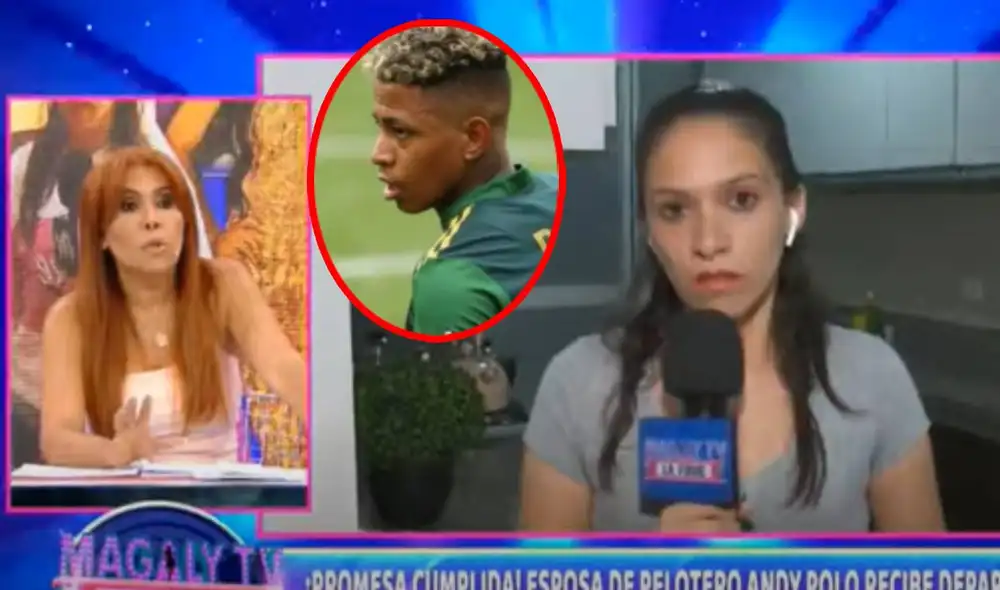 La esposa de Andy Polo contó que sus hijos necesitan ir al colegio, pero no reciben apoyo del futbolista. Foto: captura de ATV