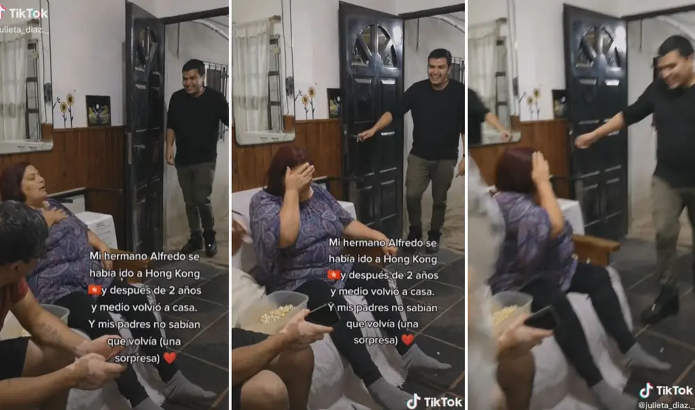 Miles de usuarios quedaron sumamente conmovidos al ver este emotivo reencuentro. Foto: captura de TikTok