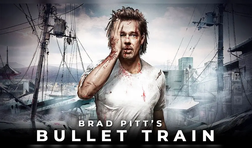 Brad Pitt protagoniza la cinta de acción Bullet train. Foto: YouTube.