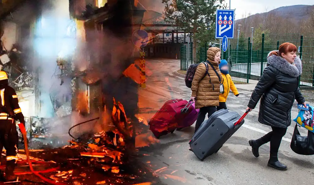 La ONU calcula que la guerra en Ucrania podría obligar a hasta cinco millones de ciudadanos a huir al extranjero. Foto: composición LR/Fabrizio Oviedo/Twitter/AFP La ONU calcula que la guerra en Ucrania podría obligar a hasta cinco millones de ciudadanos a huir al extranjero. Foto: composición LR/Fabrizio Oviedo/Twitter/AFP