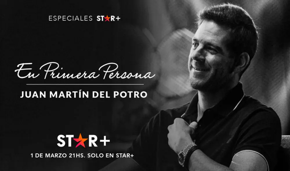 Juan Martín del Potro en exclusiva con Star+. Foto: Star Plus