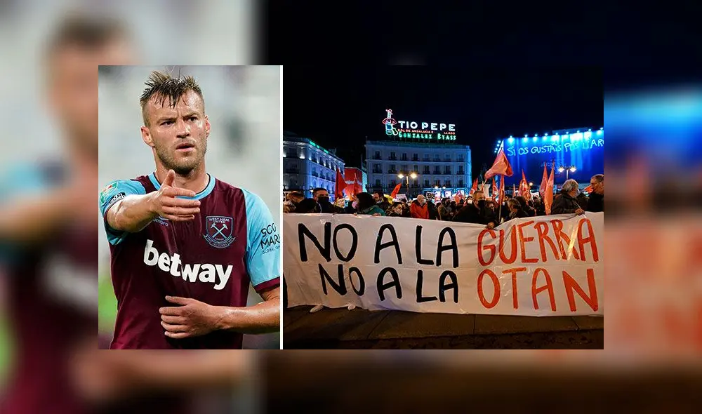 Yarmolenko, de 32 años, juega de extremo en West Ham. Foto: AFP