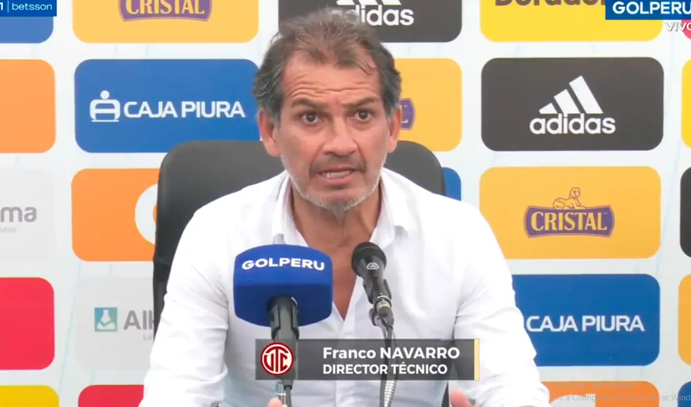 Navarro volvió a UTC tras dirigir a Deportivo Municipal. Foto: captura Gol Perú