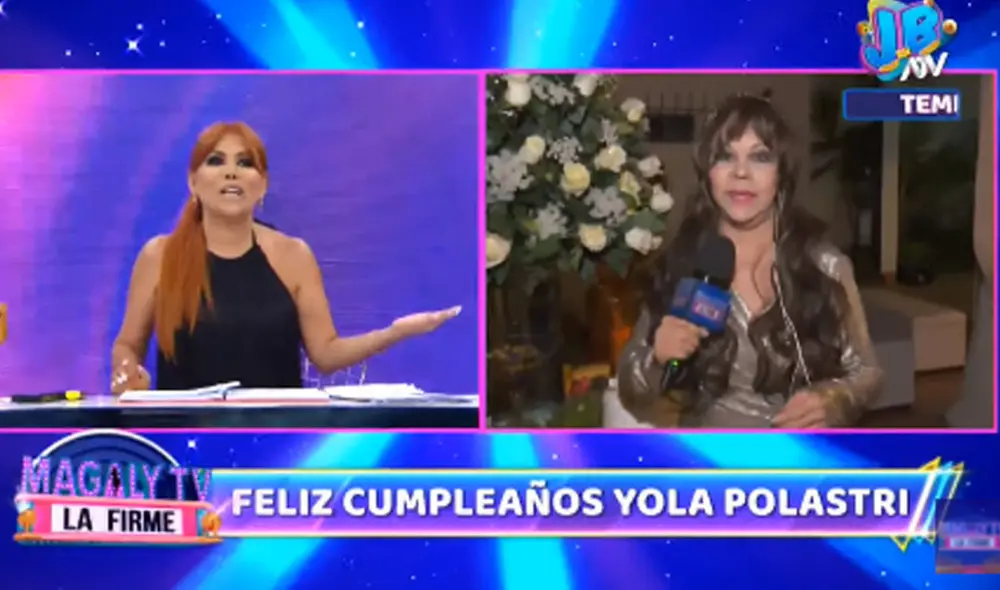 Yola Polastri troleó a Magaly por su mediático distanciamiento con Jessica Newton. Foto: captura ATV
