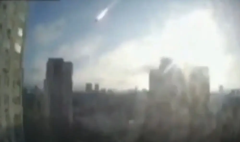 Kiev vive horas de asedio por el avance de las tropas rusas. Foto: captura de video Kiev vive horas de asedio por el avance de las tropas rusas. Foto: captura de video