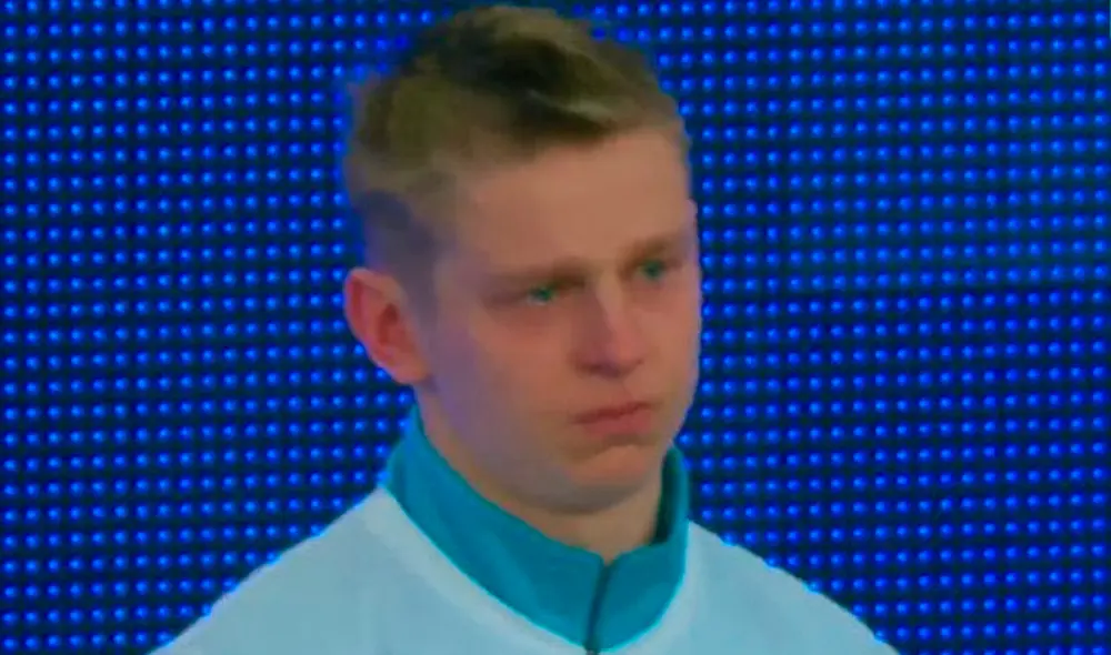 Zinchenko recibió apoyo de los hinchas del Everton en el estadio Goodison Park por la situación que vive su país, Ucrania. Foto: captura ESPN Zinchenko recibió apoyo de los hinchas del Everton en el estadio Goodison Park por la situación que vive su país, Ucrania. Foto: captura ESPN
