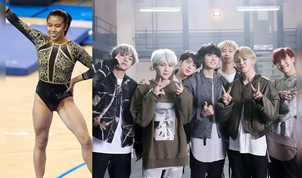 Esta fue la primera presentación oficial de Samantha Sakti en una competencia. Foto composición: Big Hit y UCLA