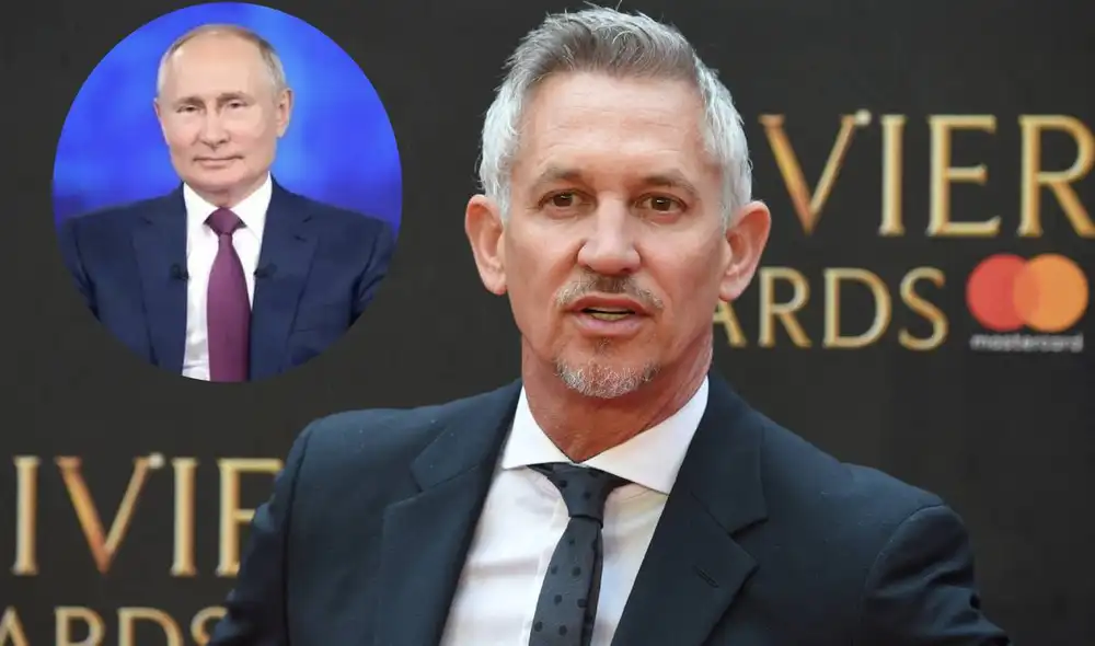 Gary Lineker comentó que la selección de Rusia se vería muy perjudicada por el accionar del presidente Vladimir Putin. Foto: composición AFP