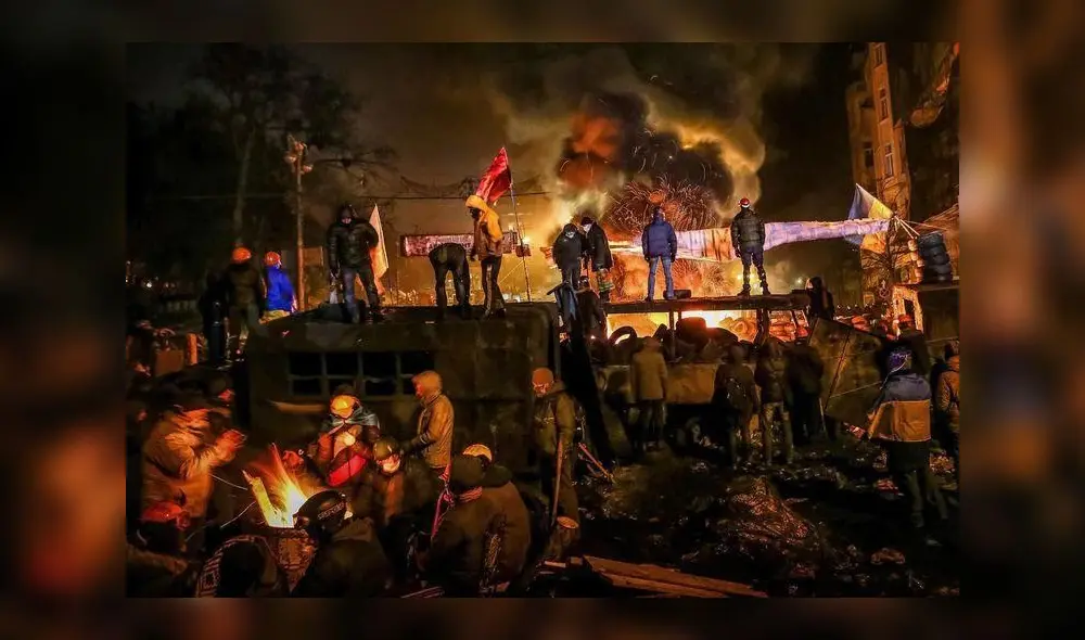 Winter on Fire, el documental ruso que estuvo nominado como mejor documental en los premios Oscar 2015. Foto: Netflix Winter on Fire, el documental ruso que estuvo nominado como mejor documental en los premios Oscar 2015. Foto: Netflix
