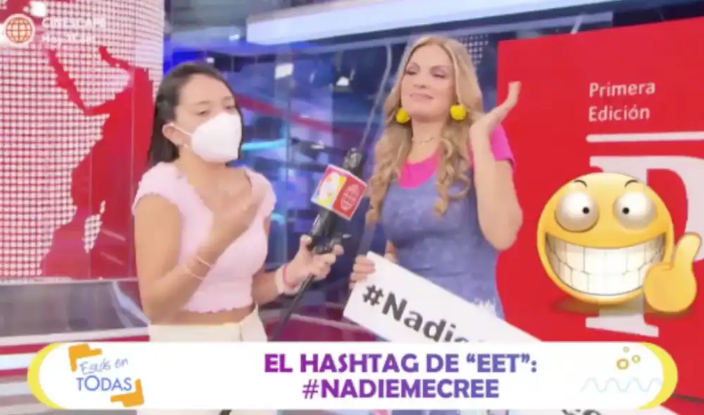 Karina Rivera asegura que la edad es tan solo un número y lo que importa es lo de adentro. Foto: captura de América TV Karina Rivera asegura que la edad es tan solo un número y lo que importa es lo de adentro. Foto: captura de América TV
