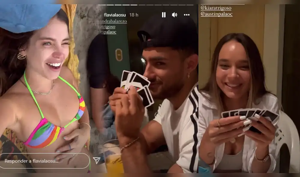 Flavia Laos, Austin Palao, Alexandra Balarezzo y Kiara Trigoso visitaron la casa de playa de Laos. Foto: composición/Instagram Flavia Laos, Austin Palao, Alexandra Balarezzo y Kiara Trigoso visitaron la casa de playa de Laos. Foto: composición/Instagram