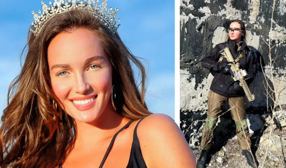 Anastasiia Lenna, Miss Grand Ucrania 2015, cuenta con formación militar y permanecía inactiva en el ejercito. Foto: Anastasiia Lenna/Instagram