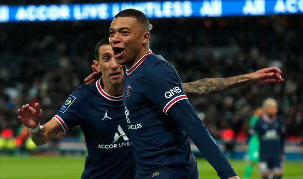 Kylian Mbappé marcó dos goles ante Saint-Étienne. Foto: EFE