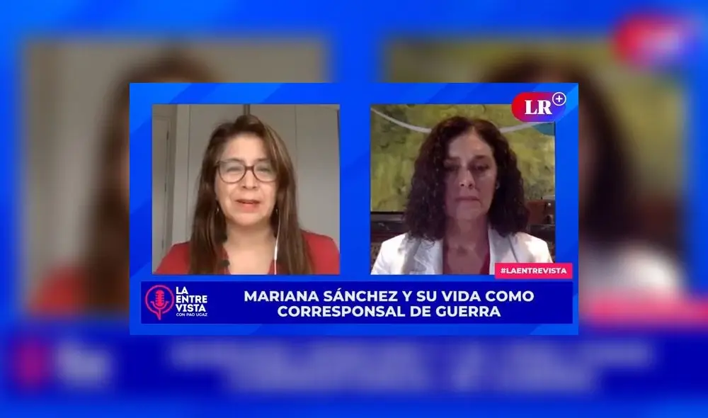 Mariana Sánchez, corresponsal de guerra. Foto: captura/LR+