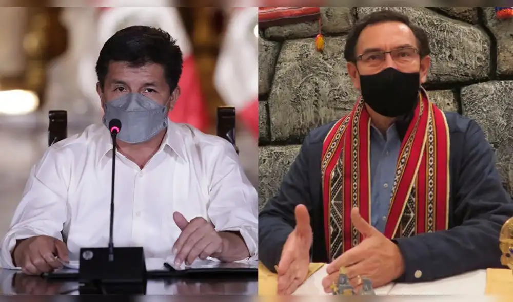 Vizcarra manifestó que el problema en el país no terminaría con la renuncia de Castillo, sino que el Congreso actual también debe irse. Foto: composición LR/Presidencia/Raúl Cabrera-LR Vizcarra manifestó que el problema en el país no terminaría con la renuncia de Castillo, sino que el Congreso actual también debe irse. Foto: composición LR/Presidencia/Raúl Cabrera-LR