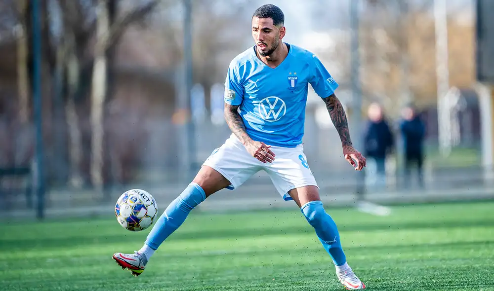 Sergio Peña llegó al fútbol sueco en agosto del 2021. Foto: Malmö FF