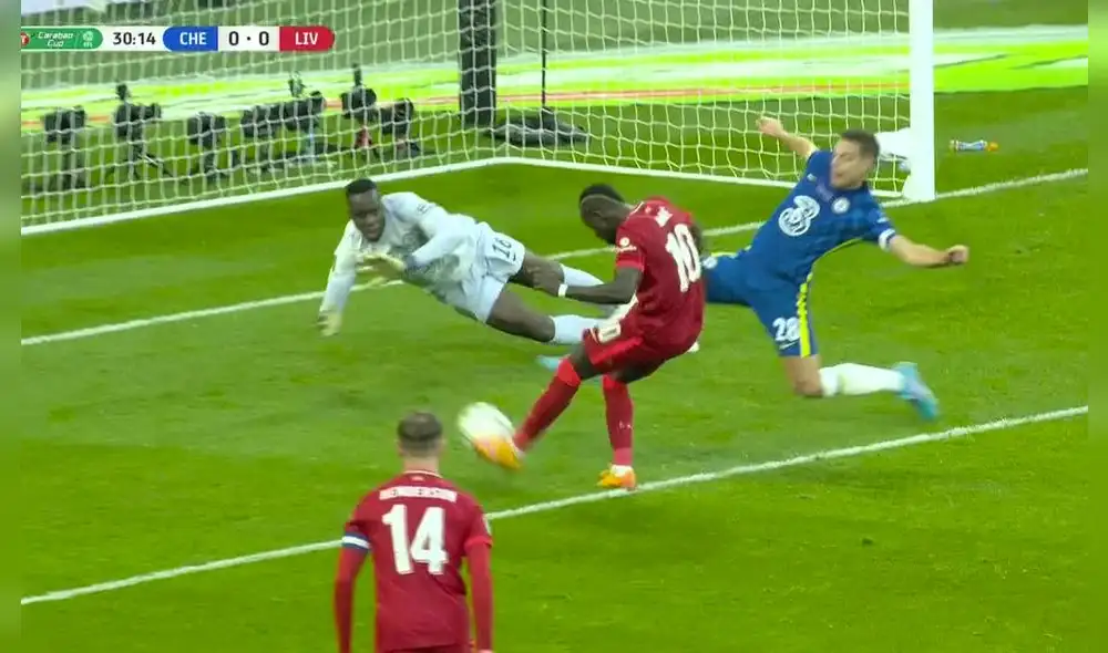 Liverpool y Chelsea igualan sin goles por la final de la Carabao Cup. Foto: captura ESPN