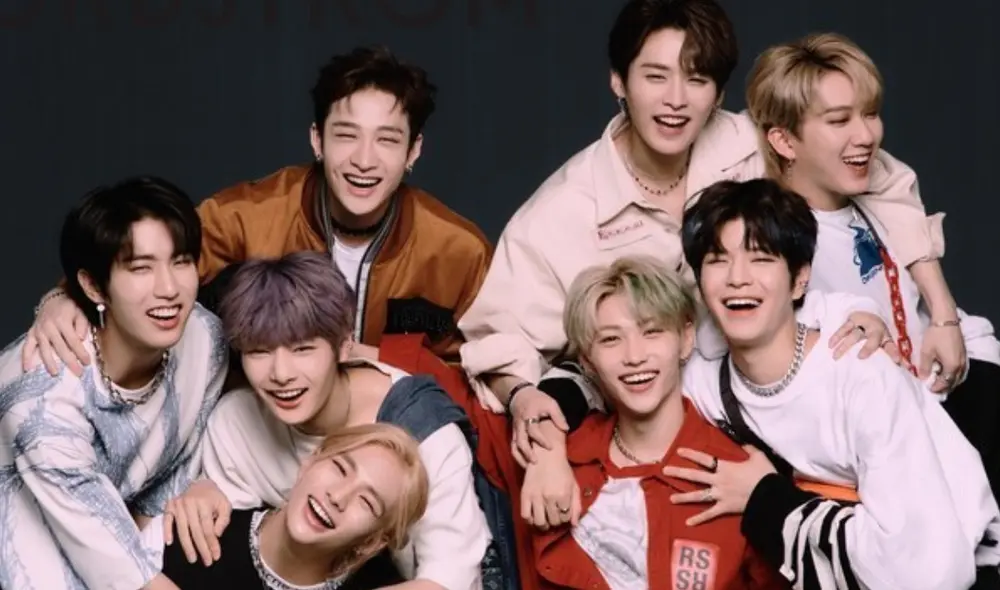 Stray Kids en una sesión fotográfica para una entrevista. Foto: JYP Entertainment