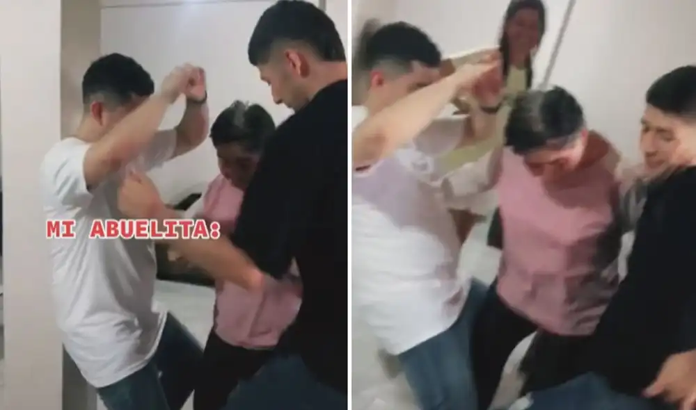 Miles de usuarios han quedado cautivados al ver cómo esta abuelita baila al ritmo de la música juvenil. Foto: captura de TikTok