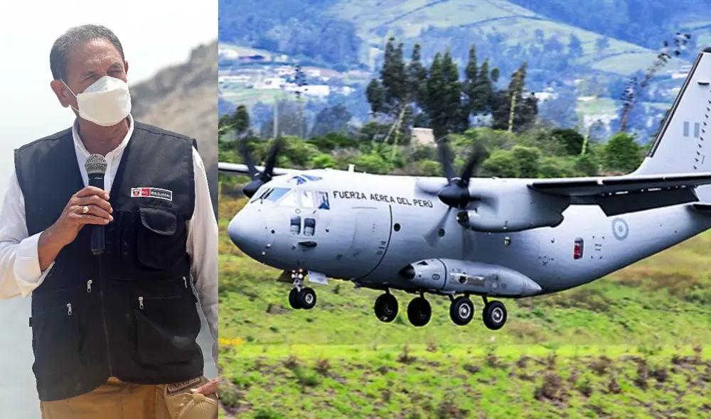 El titular de Defensa hizo énfasis en que la nave que prestará el Estado para auxiliar a los peruanos y demás compatriotas latinoamericanos está en perfectas condiciones. Foto: composición LR/Presidencia/difusión.
