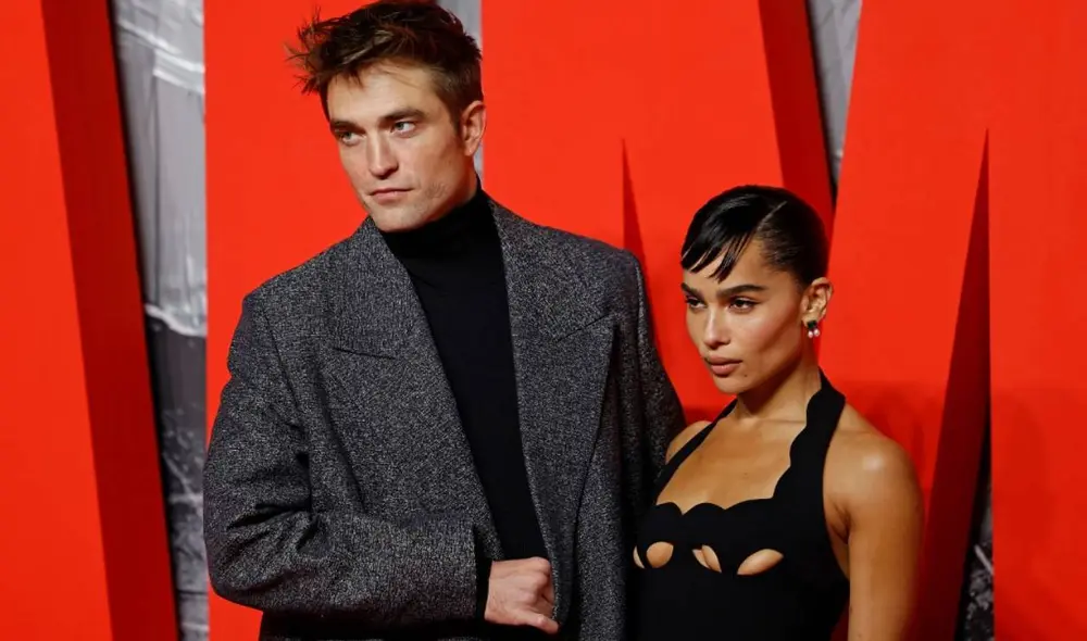 Robert Pattinson y Zoe Kravitz son los protagonistas de The Batman, la nueva producción de DC. Foto: AFP