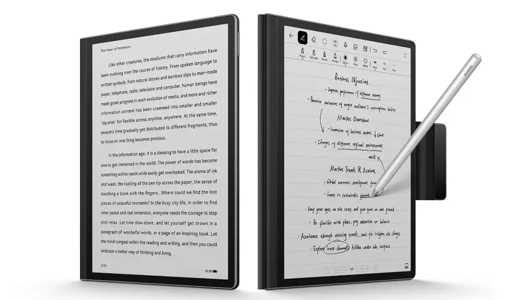 Incorpora una pantalla de tinta electrónica de 10,3 pulgadas. Foto: Huawei