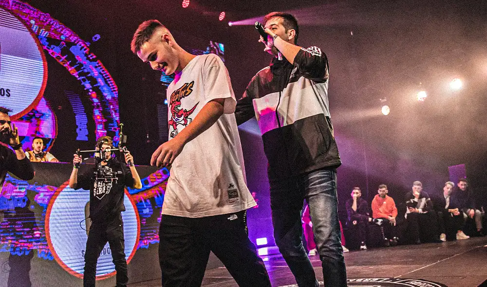 Chuty y Bnet enfrentándose en la final de FMS España 2019. Foto: Urban Roosters
