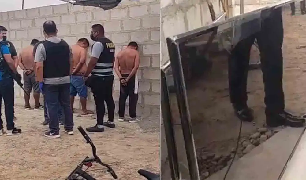 Los detenidos registran antecedentes penales. Foto: captura de Radio Uno Los detenidos registran antecedentes penales. Foto: captura de Radio Uno