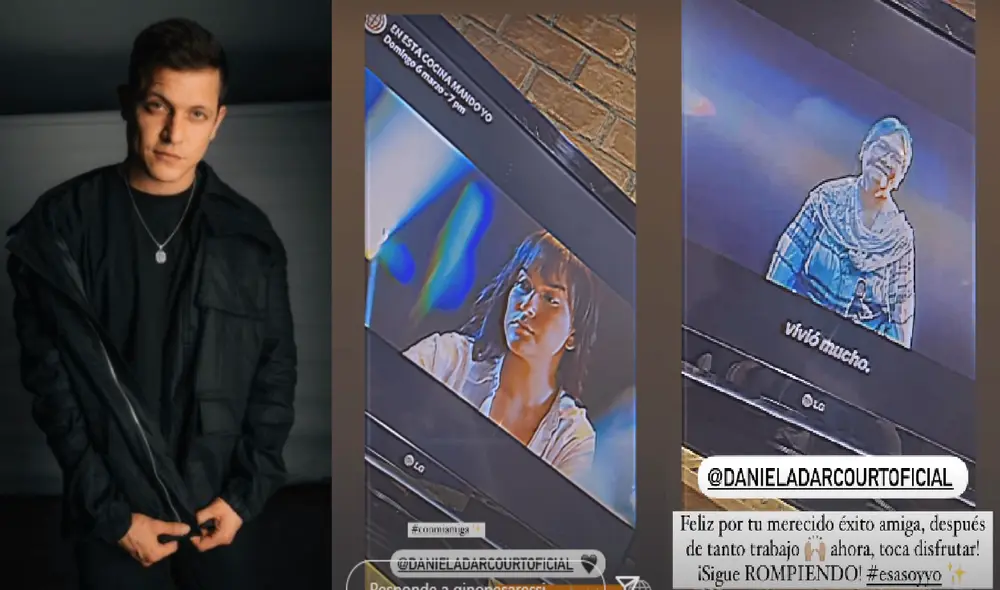 El chico reality se muestra feliz por los avances de su amiga. Foto: Gino Pesaressi/Daniela Darcourt/Instagram