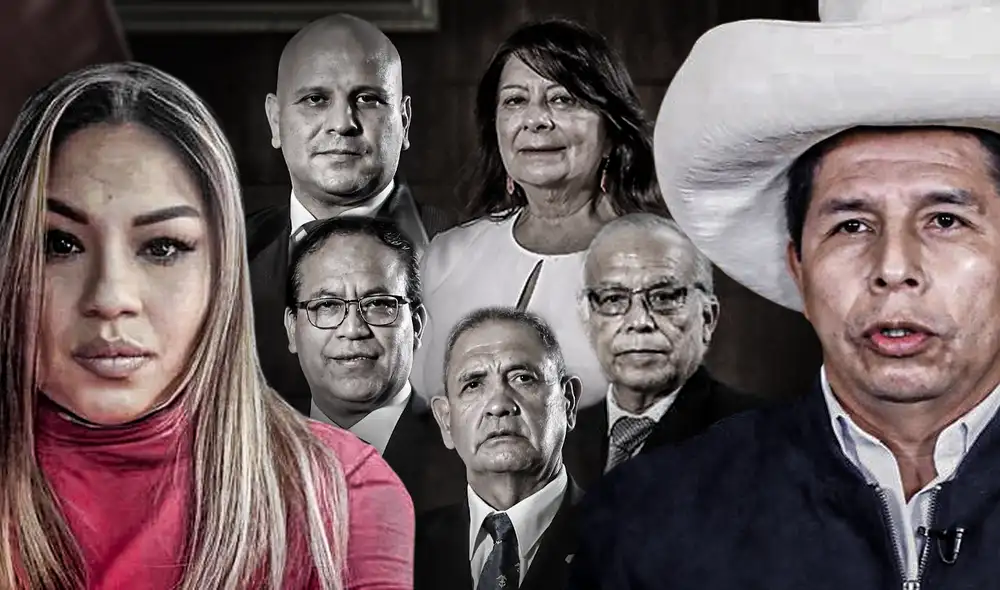 Karelim López señaló que Pedro Castillo estaría liderando una presunta organización criminal en Palacio de Gobierno. Foto: composición de Jazmín Ceras/La República