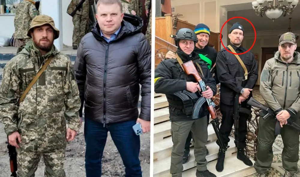 Vasyl Lomachenko y Oleksandr Usyk han tomado las armas para luchar en la guerra entre Rusia y Ucrania. Foto: Instagram Lomus