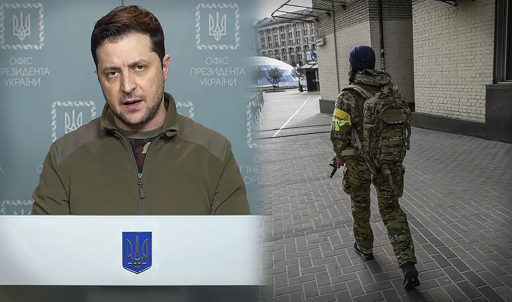 El mandatario ucraniano aseguró que en plena crisis bélica "la clave es la defensa". Foto: composición LR/AFP