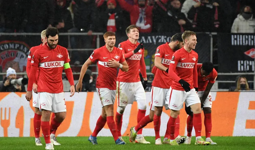 Spartak Moscú fuera de Europa League. No volverá a torneos UEFA hasta nuevo aviso. Foto: AFP Spartak Moscú fuera de Europa League. No volverá a torneos UEFA hasta nuevo aviso. Foto: AFP