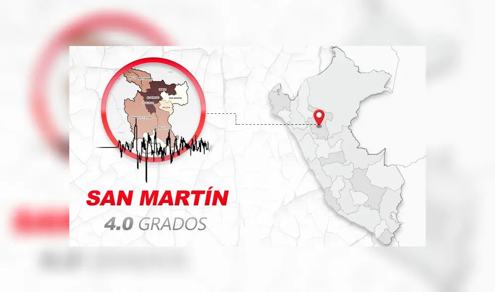 El sismo de hoy tuvo una profundidad de 44 kilómetros. Foto: composición LR