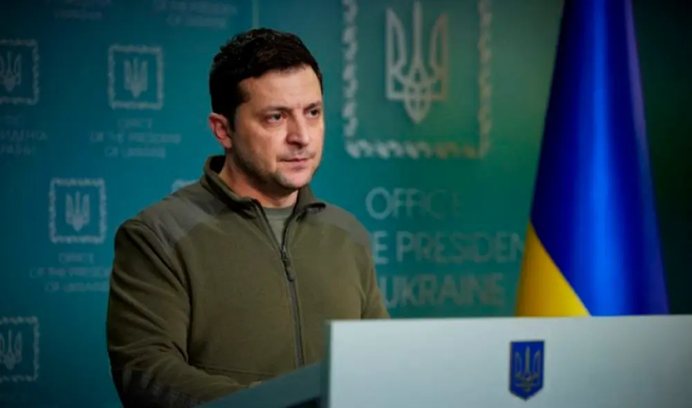 Zelenski denunció los bombardeos rusos que apuntaron contra el territorio ucraniano este lunes, mientras dos delegaciones —una rusa y otra ucraniana— se reunieron por primera vez en Bielorrusia. Foto: AFP