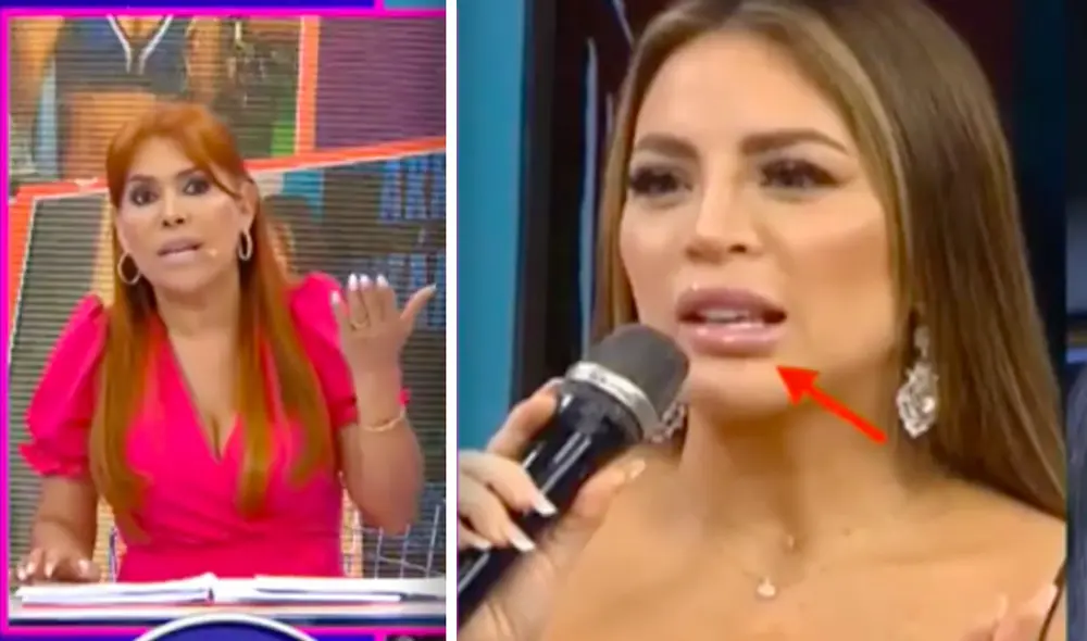 "A veces hay que leer antes de dejar que nos hagan desgracias en la cara", le dijo Magaly Medina a Sheyla Rojas. Foto: captura ATV