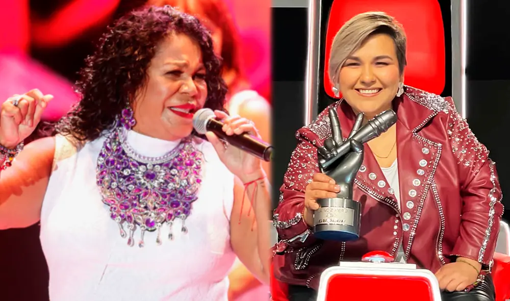 Eva Ayllón le dedicó una palabras a Marcela Navarro en La voz Perú. Foto: GLR / Instagram Eva Ayllón le dedicó una palabras a Marcela Navarro en La voz Perú. Foto: GLR / Instagram