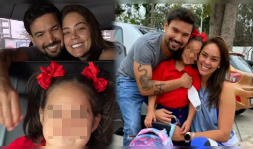 Antonia estuvo acompañada de sus padres Karen Schwraz y Ezio Oliva y de sus dos abuelas. Foto: composición/Instagram/Karen Schwarz