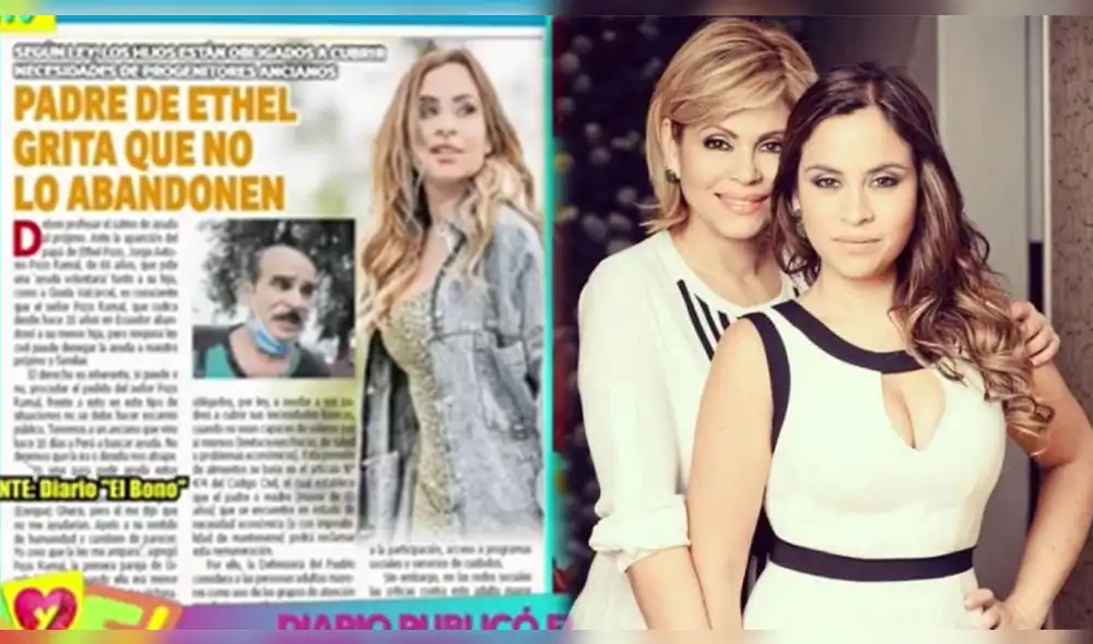 Por su parte, Gigi Mitre dijo que Ethel Pozo está en el derecho de no pasarle nada, pues él no estuvo para ella en ninguna etapa de su vida. Foto: composición/captura Amor y fuego/Instagram